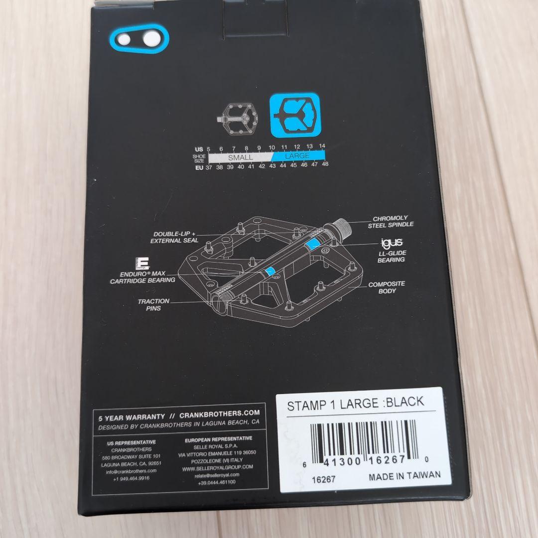 パーツ crankbrothers STAMP 1 LARGE BLACK