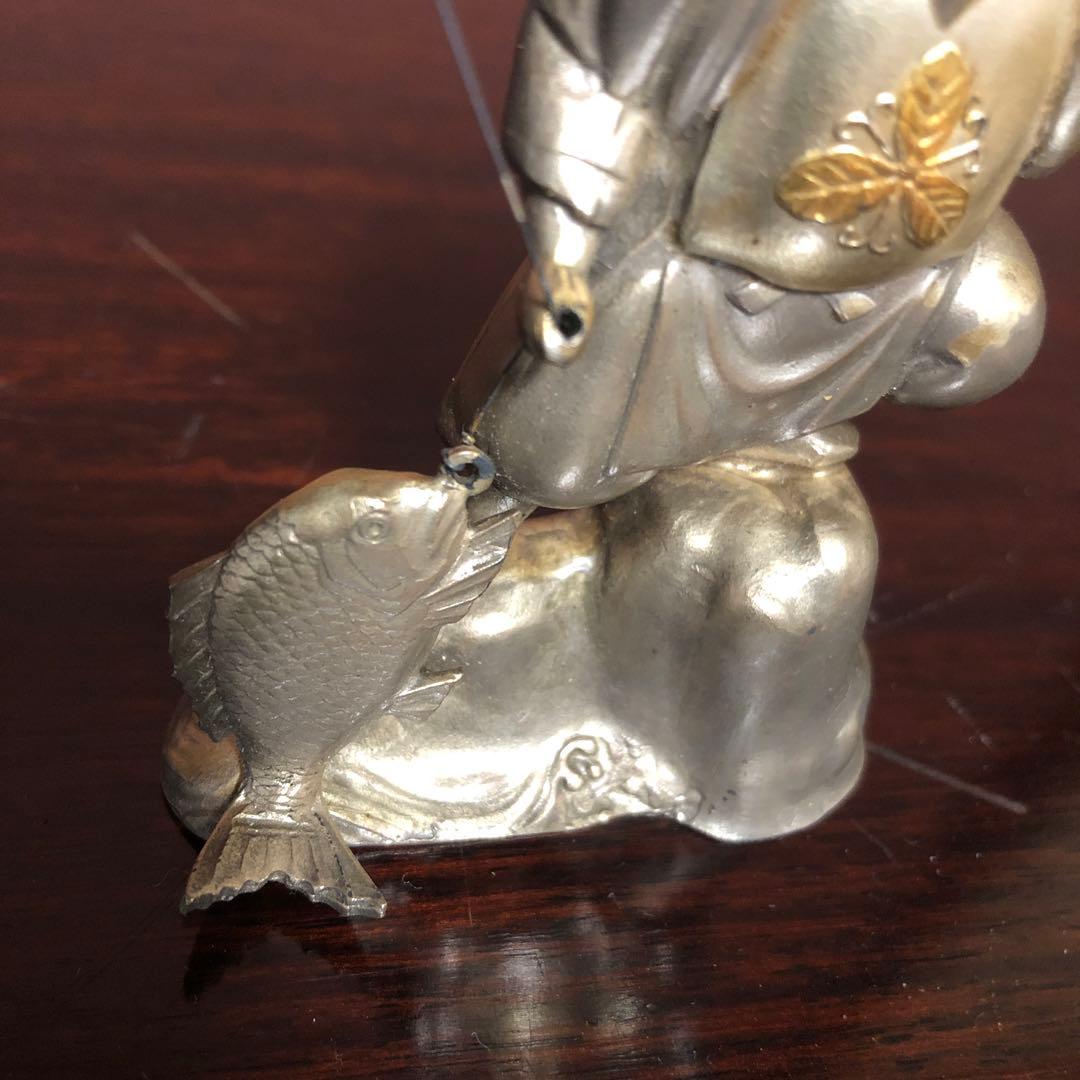 出来の良い純銀の恵比寿像