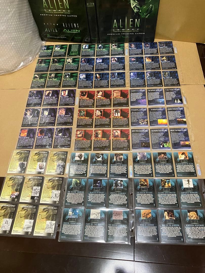 当時物　エイリアン　トレーディングカード　バインダーレアカード含む155枚セット