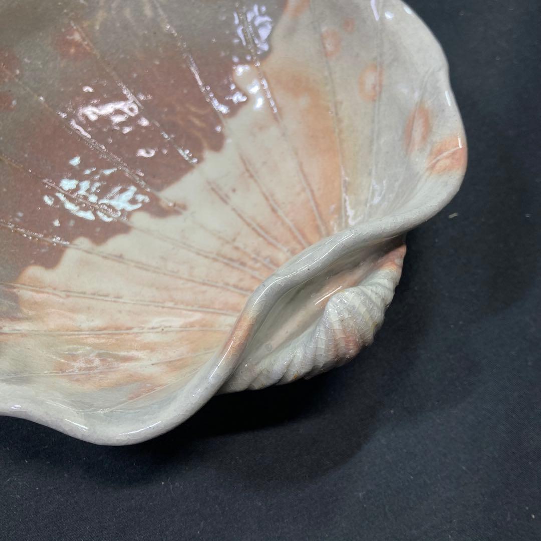 【新品未使用】萩焼 大華山島雲 納富島雲 向付碗 5揃 貝型