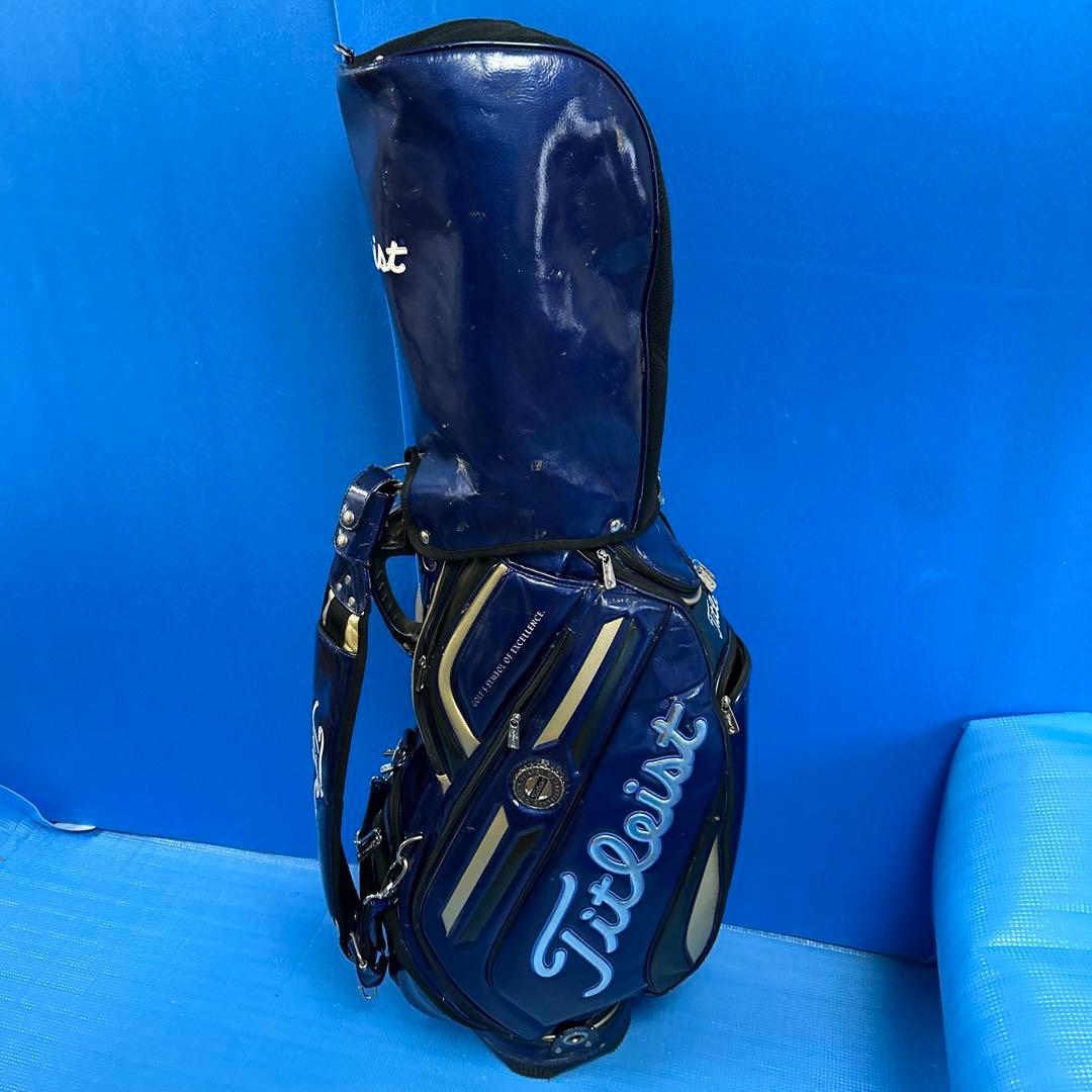 Titleist キャディバッグ アスリートモデル豪華エナメル・ネイビー