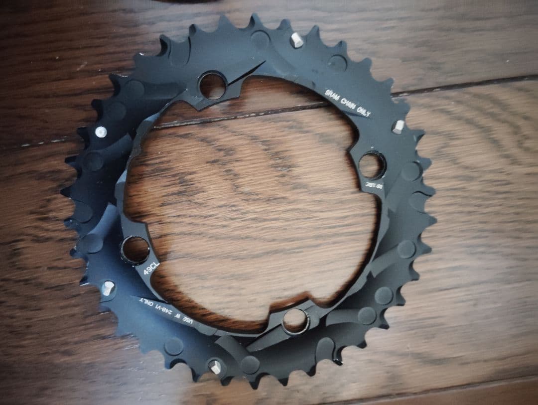 新品SRAM 10速対応 38T PCD104 チェーンリング &バッシュガード