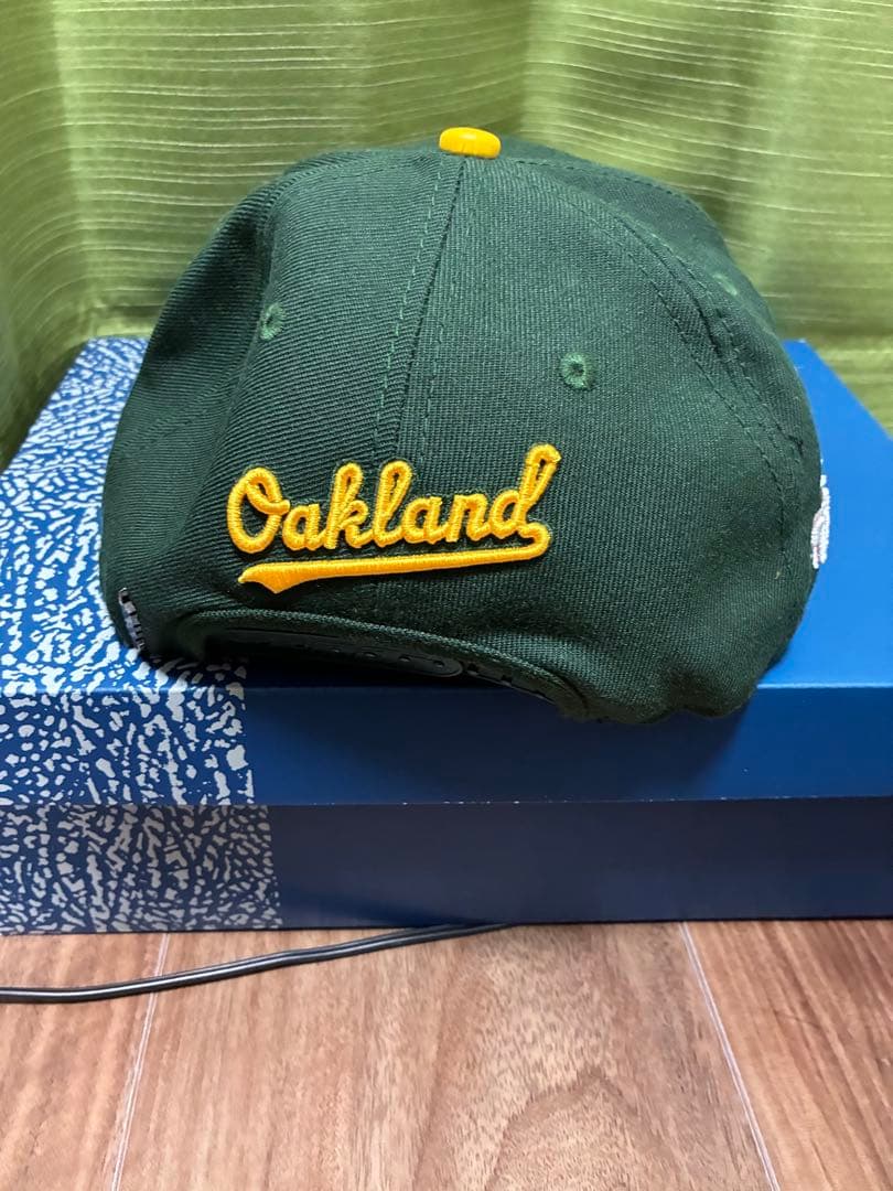 キャップ　グリーン　ピンク　メジャー　刺繍　アスレチックス　MLB ローズ　バラ