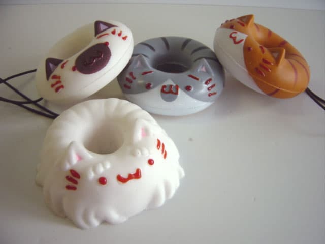 ♯Isi07PTねこドーナツやわらかストラップシークレット入全7種