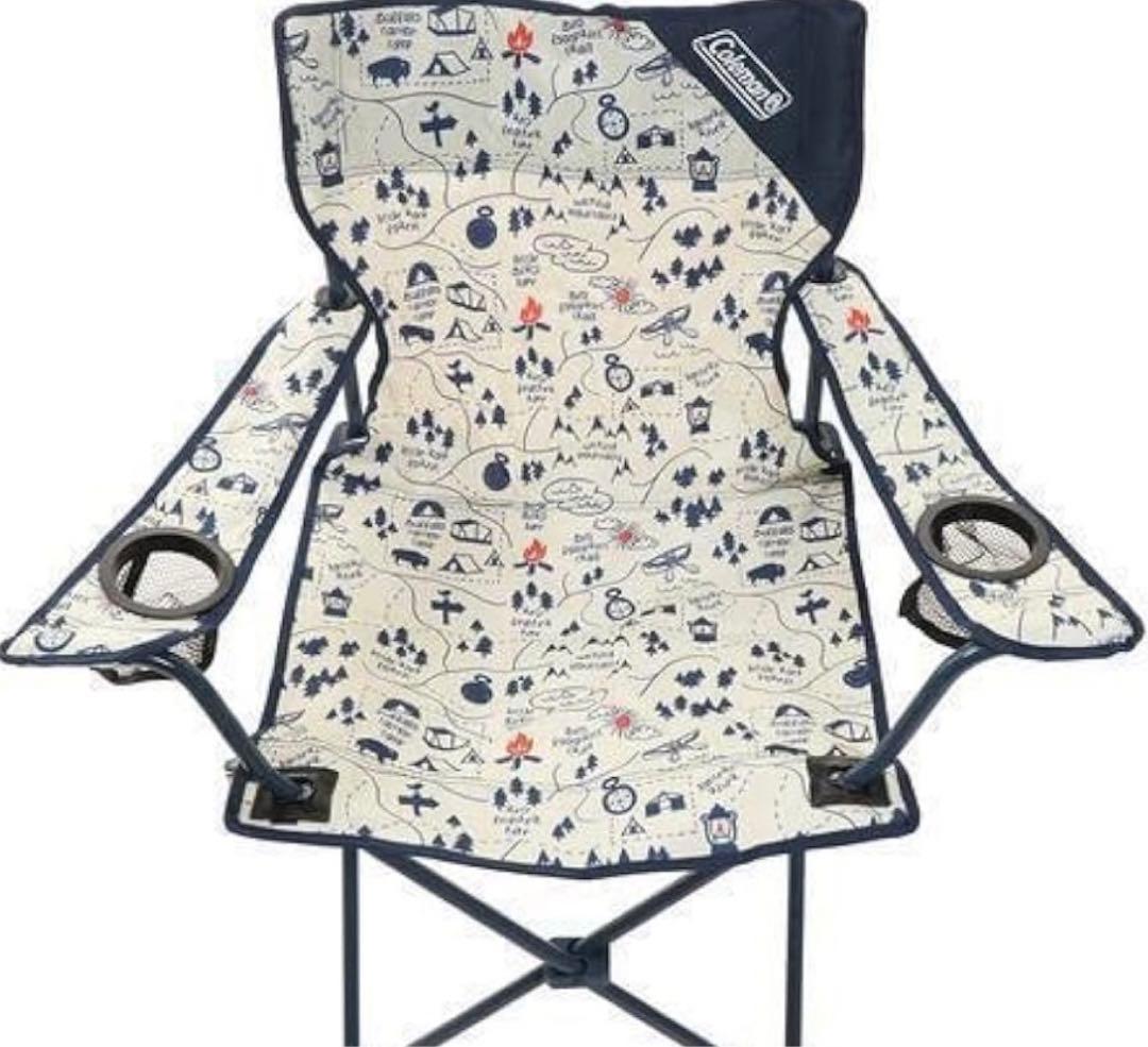 【新品】コールマン　アームチェア　キャンプマップ　ナチュラルカモ