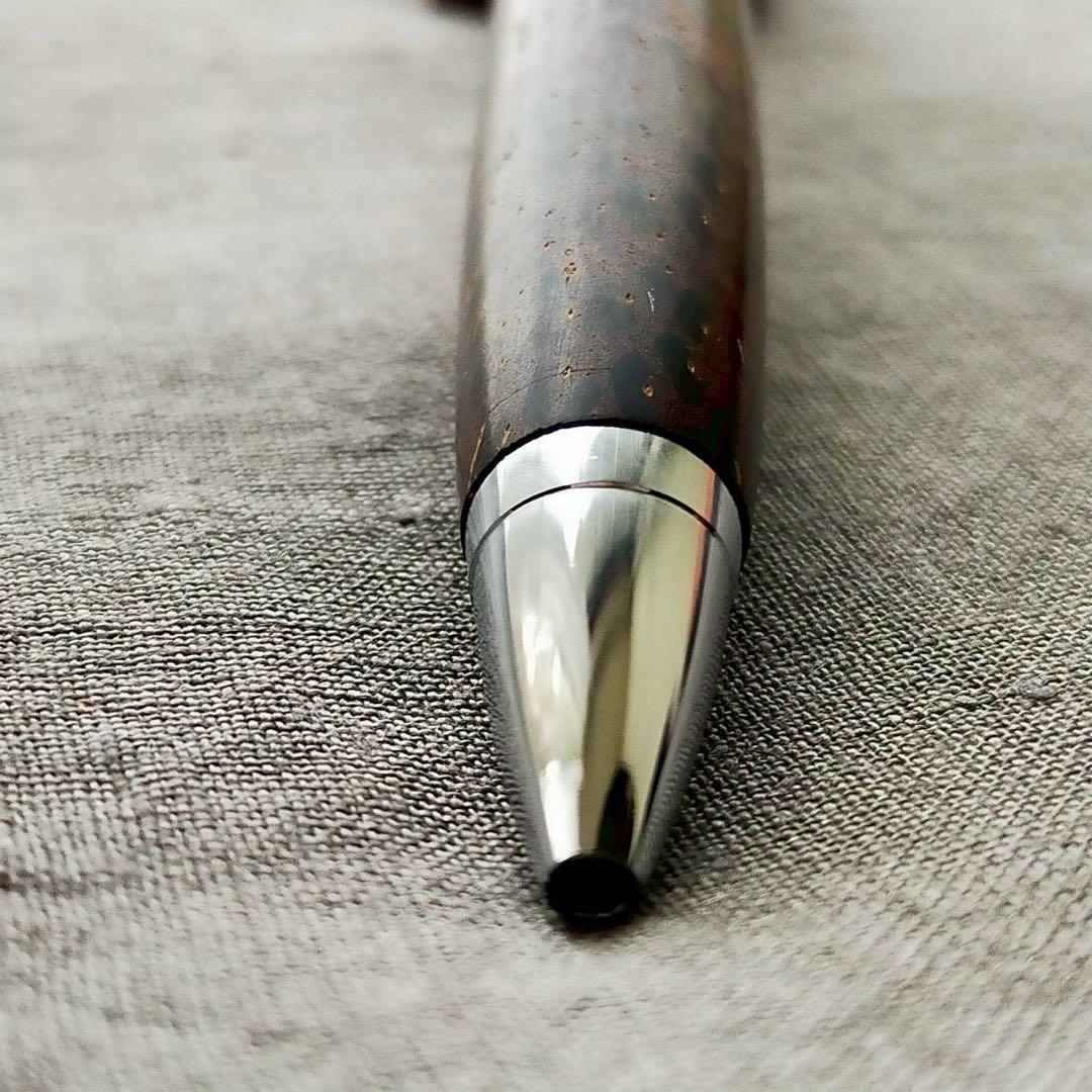 クジャクヤシ　ハンドメイド　木軸ボールペン　G2　天然木　シルバー