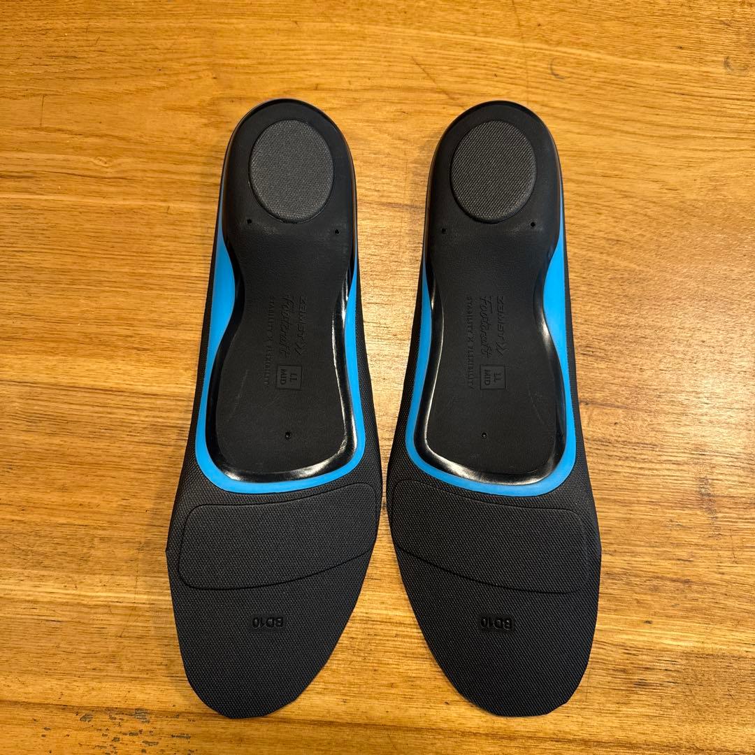 モレリアネオ4 27cm ホワイト/ブルー ゼログライド紐＆ザムストインソール付