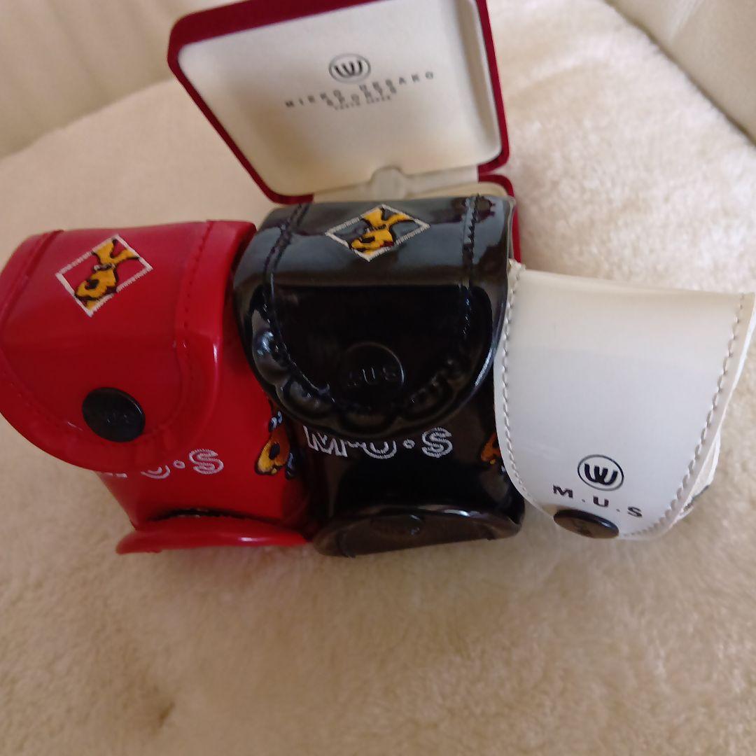 musports エナメル ゴルフボール入れ ケース　ゴルフマーカー　フォーク