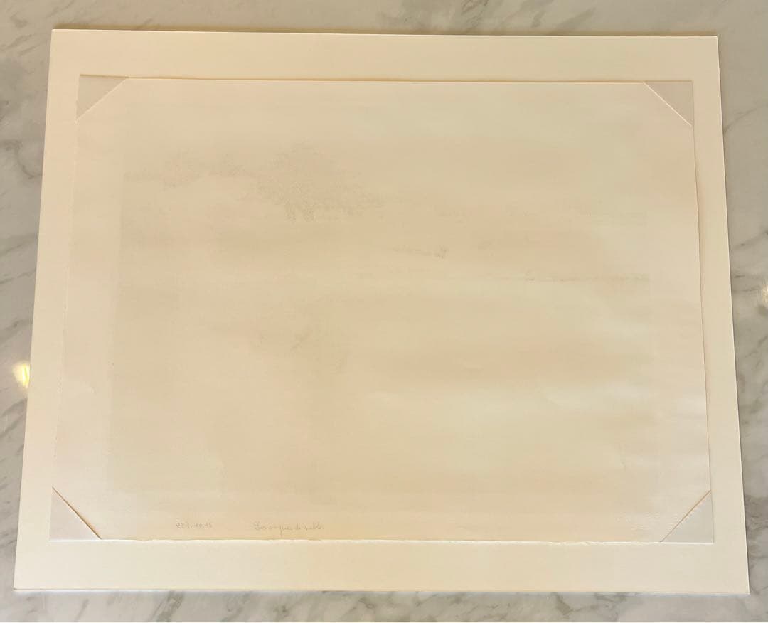 【真作】アンドレ・ブーリエ（Andre Bourrie）青い港　リトグラフ