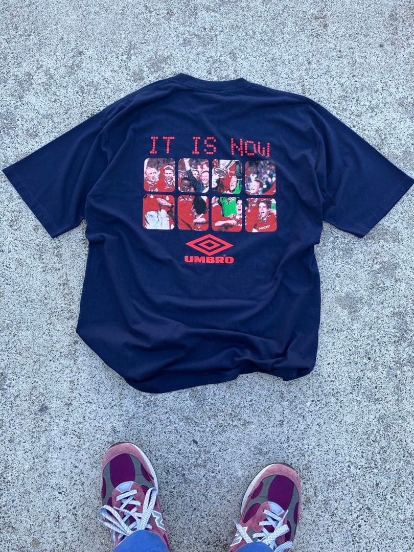 アンブロxマンチェスターユナイテッド ビンテージTシャツ umbro L