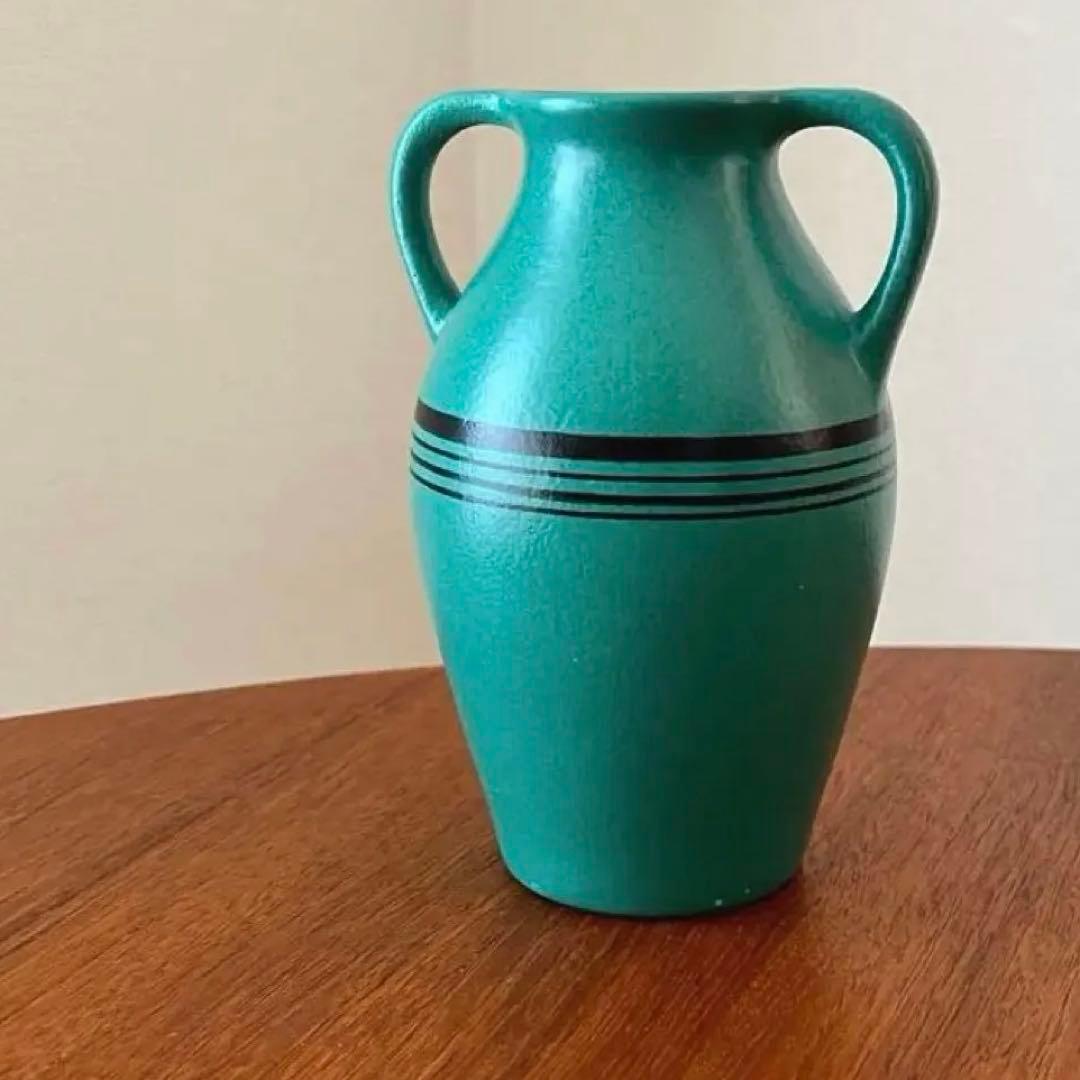 フラワーベース　アールデコ　オランダ陶器　花瓶　ゴーダ　アールヌーボー