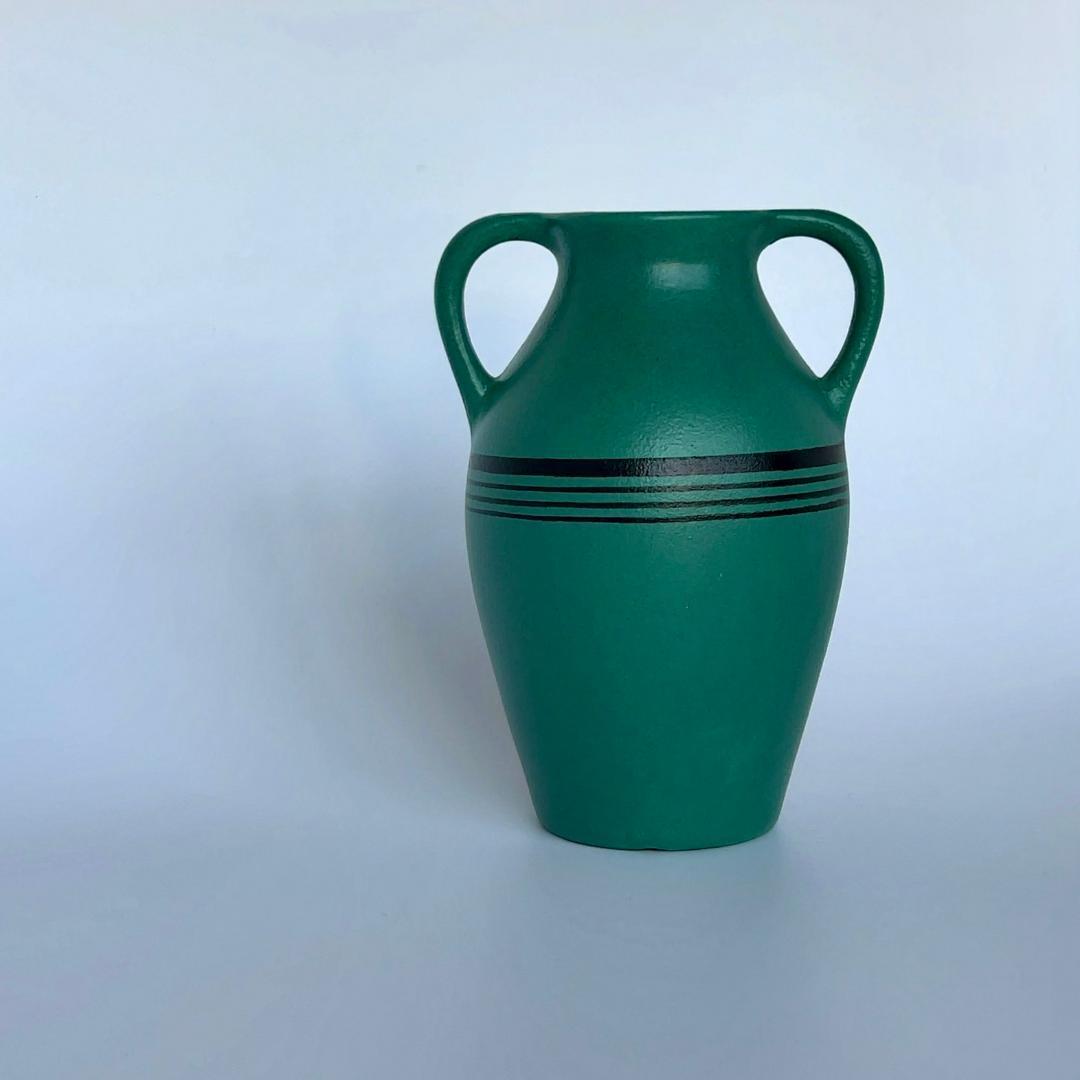 フラワーベース　アールデコ　オランダ陶器　花瓶　ゴーダ　アールヌーボー