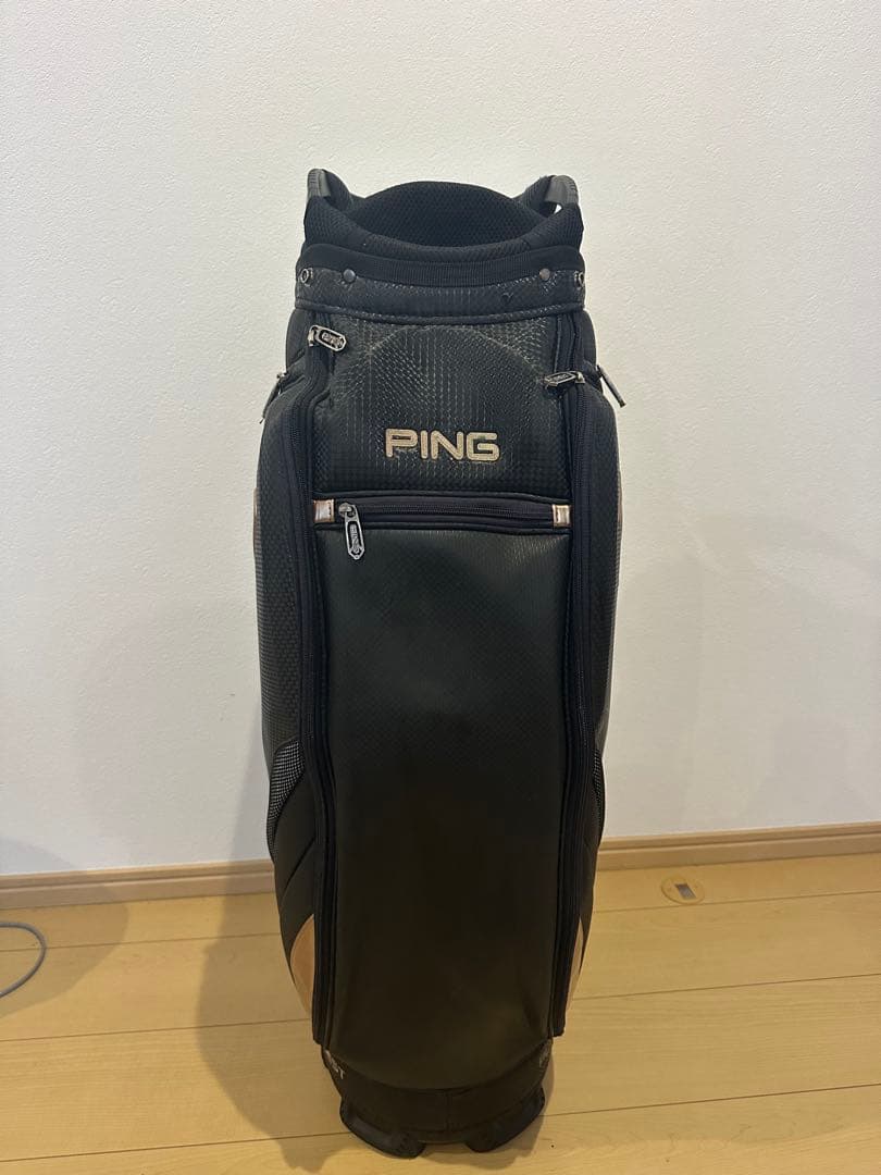 PING キャディバッグ ブラック/ゴールド