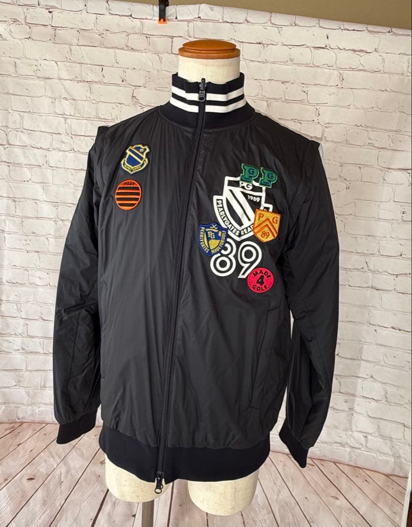 PEARLY GATES 2WAY リバーシブル ジャケット 黒、紫　ベスト