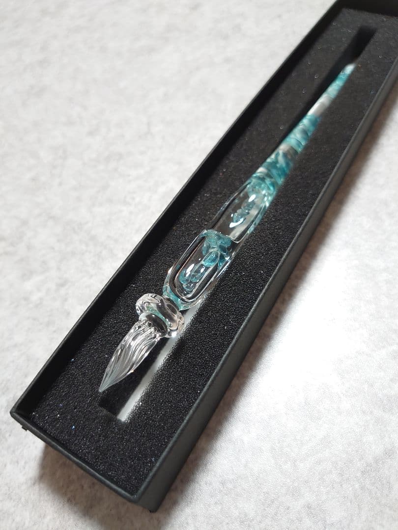 ガラス工房　まつぼっくり　ガラスペン　ストームグラス アパタイト