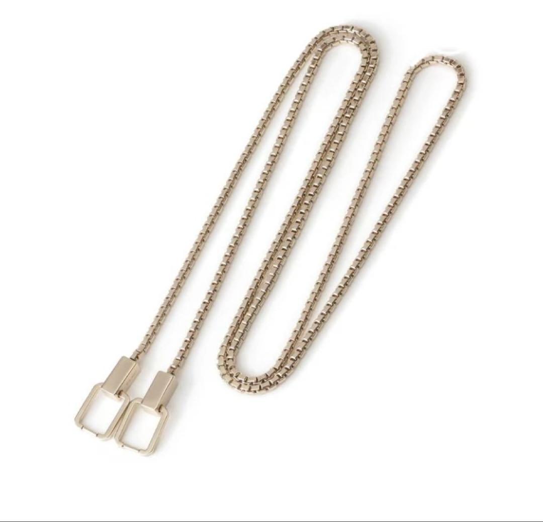 Valextra♦︎チェーンショルダーストラップ♦︎ライトゴールド♦︎新品未使用♦︎