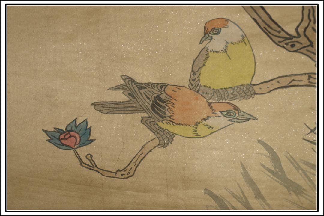 骨董市仕入れ品　中国现代の掛軸　激安骨董品　肉筆保証 BD155A8-1