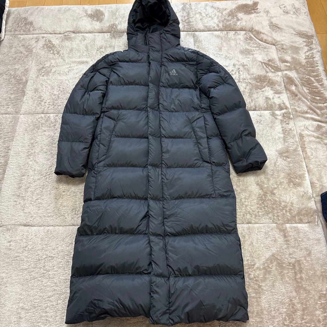 adidas ブラック ベンチコート Mサイズ