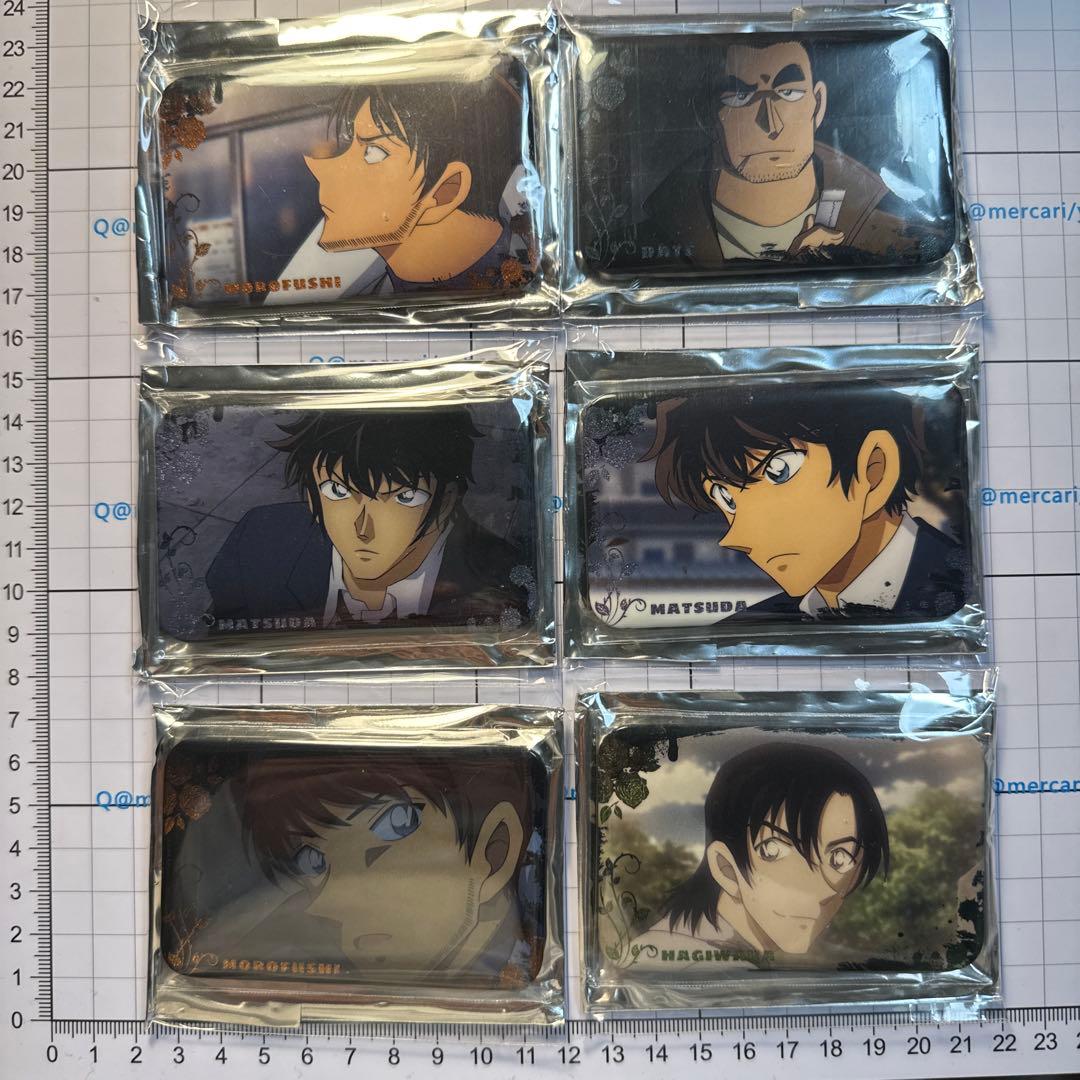 希少★名探偵コナン　コナンカフェ上海　中国限定　松田陣平　スクエア缶バッジ