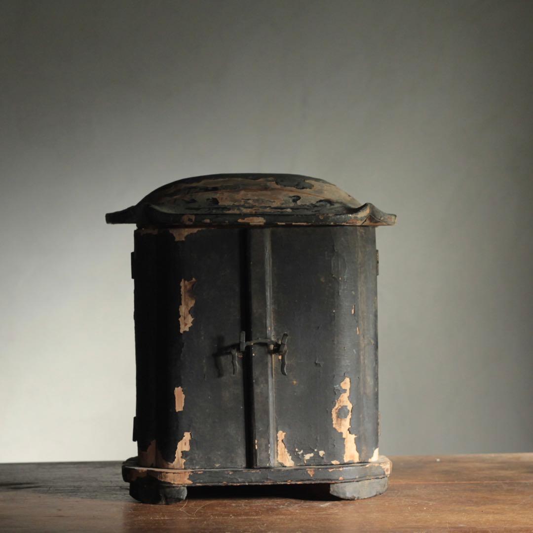 古い 厨子 天正16年 1588年 穴山梅雪祀 古美術 古道具 アンティーク