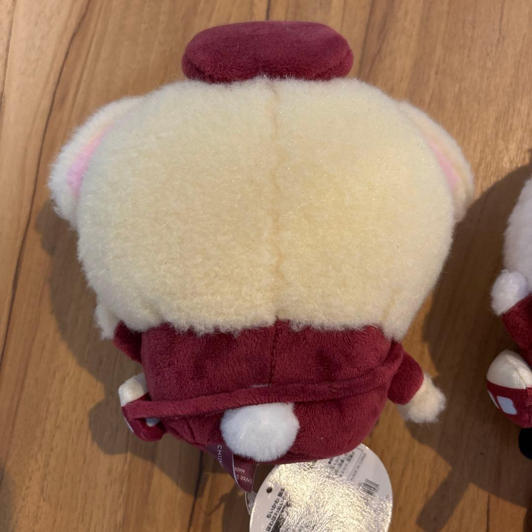 阪急電車なほわほわぬいぐるみS ちいかわ&うさぎ2体セット　（バッジ付き）