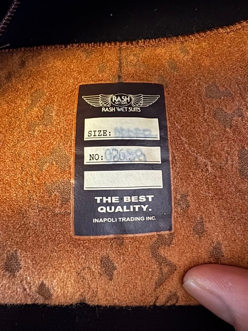 RASH 5mmウエットスーツ
