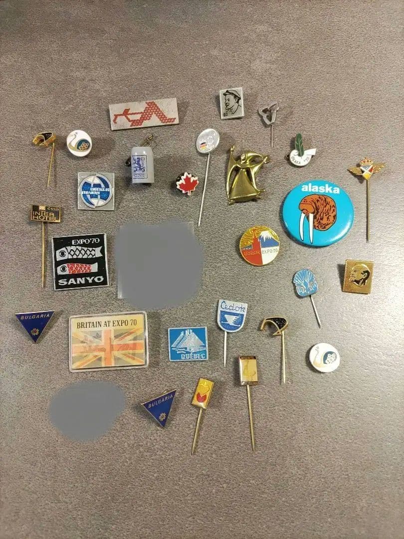 1970年大阪万博各国バッヂ