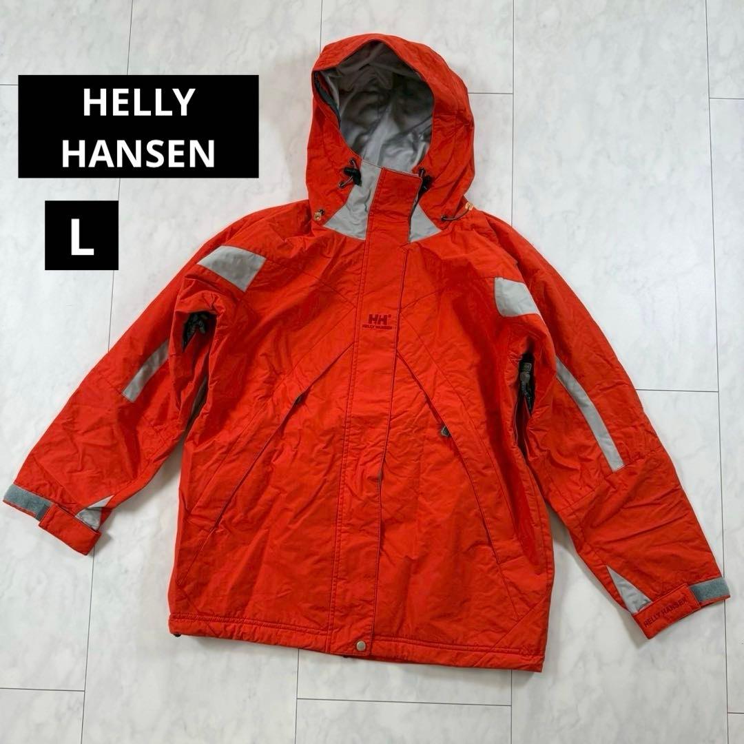 美品【ヘリーハンセン】ボードウエア・スキーウェア・防寒着◇オレンジ・L