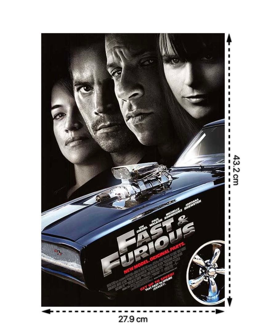 *枚数限定*映画館用片面印刷ポスターUS版:ワイルドスピード MAX