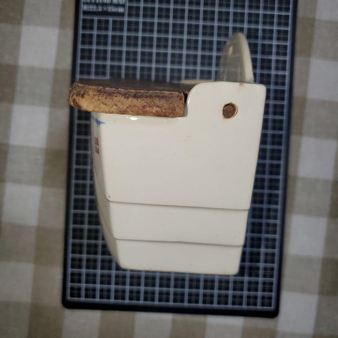 アンティーク　フランス　リュネヴィル　陶器製マッチ入れ　K&G