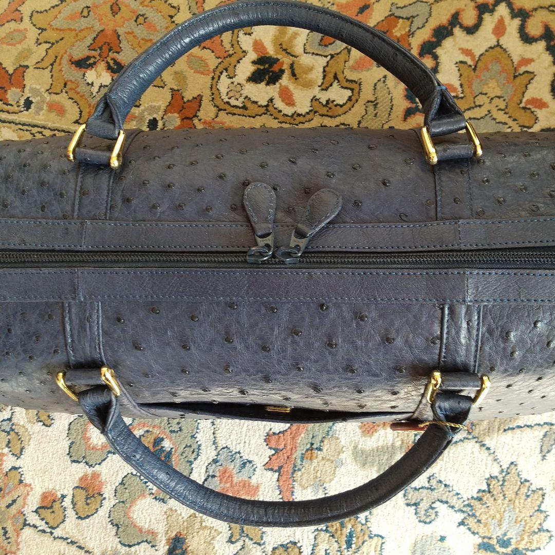 再値下げ オーストリッチボストンバッグ