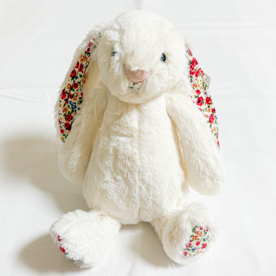  blossom cream bunny 花柄　うさぎ Sサイズ