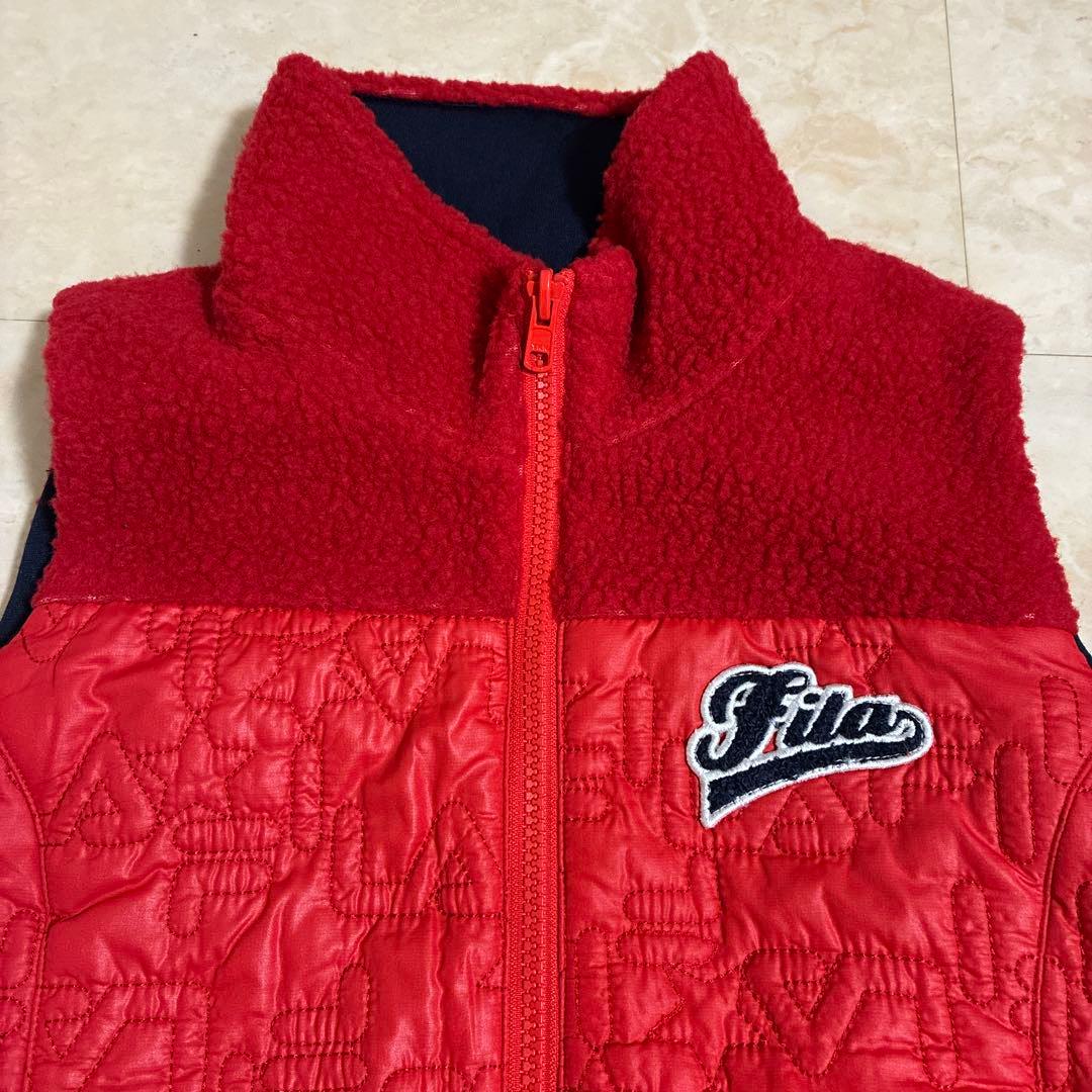 新品未使用　Fila リバーシブルゴルフウェア　赤 キルティング ワンピース