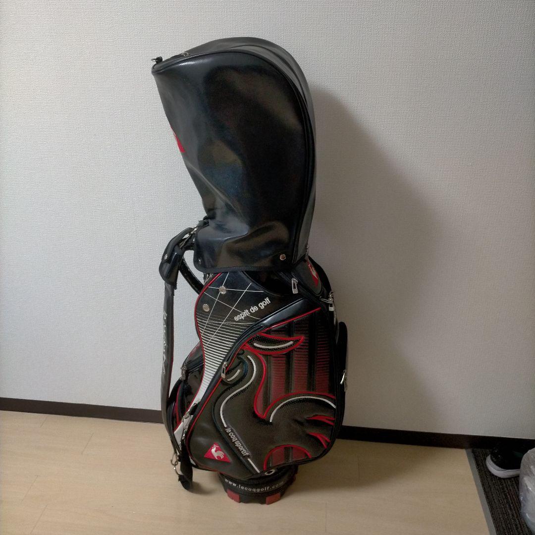 ルコック★le coq sportif★3点式ゴルフバック★黒★☆★