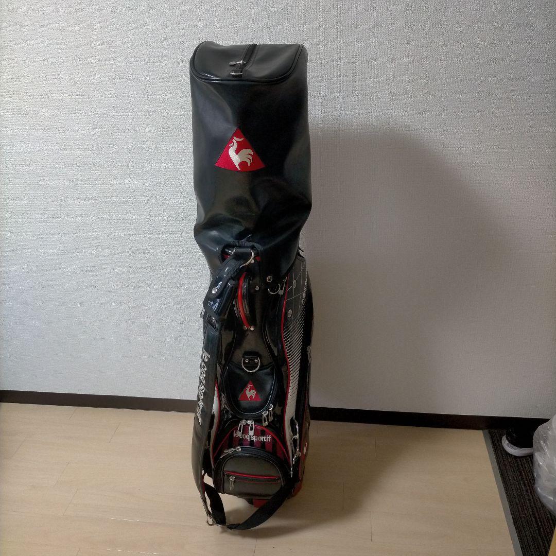 ルコック★le coq sportif★3点式ゴルフバック★黒★☆★