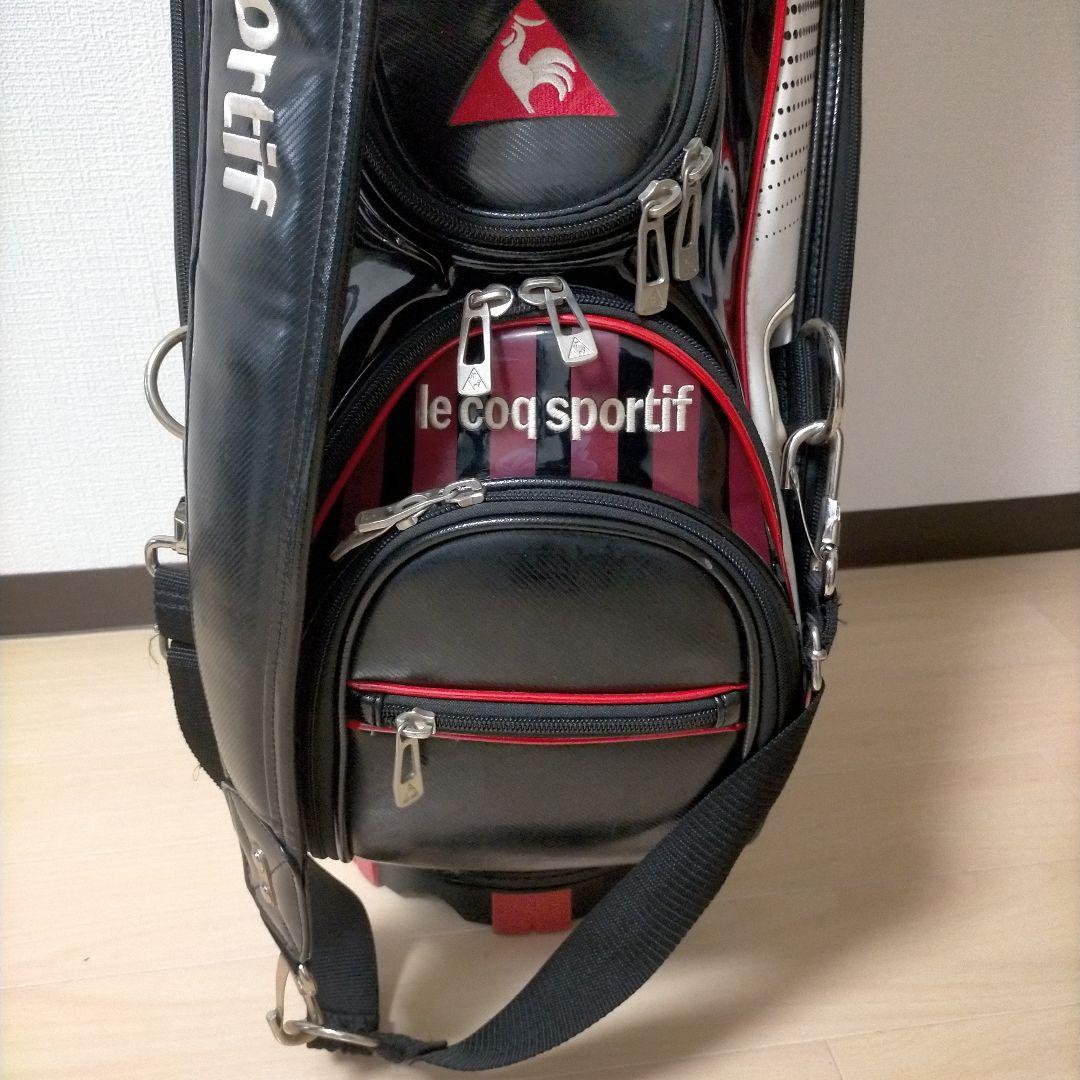 ルコック★le coq sportif★3点式ゴルフバック★黒★☆★