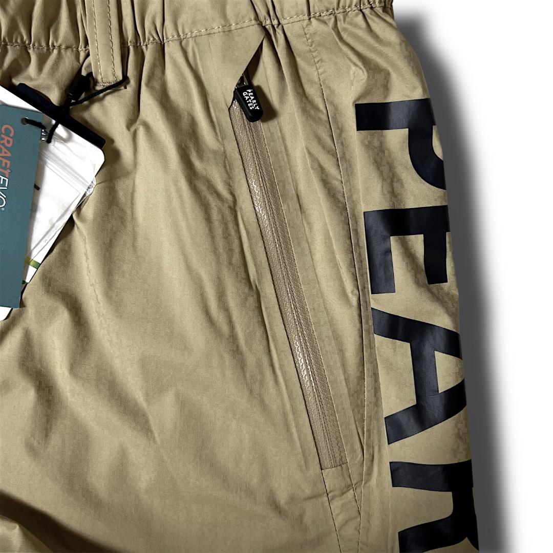 ベージュ 定価27,500円 新品 パーリーゲイツ 防水ビッグロゴレインパンツ