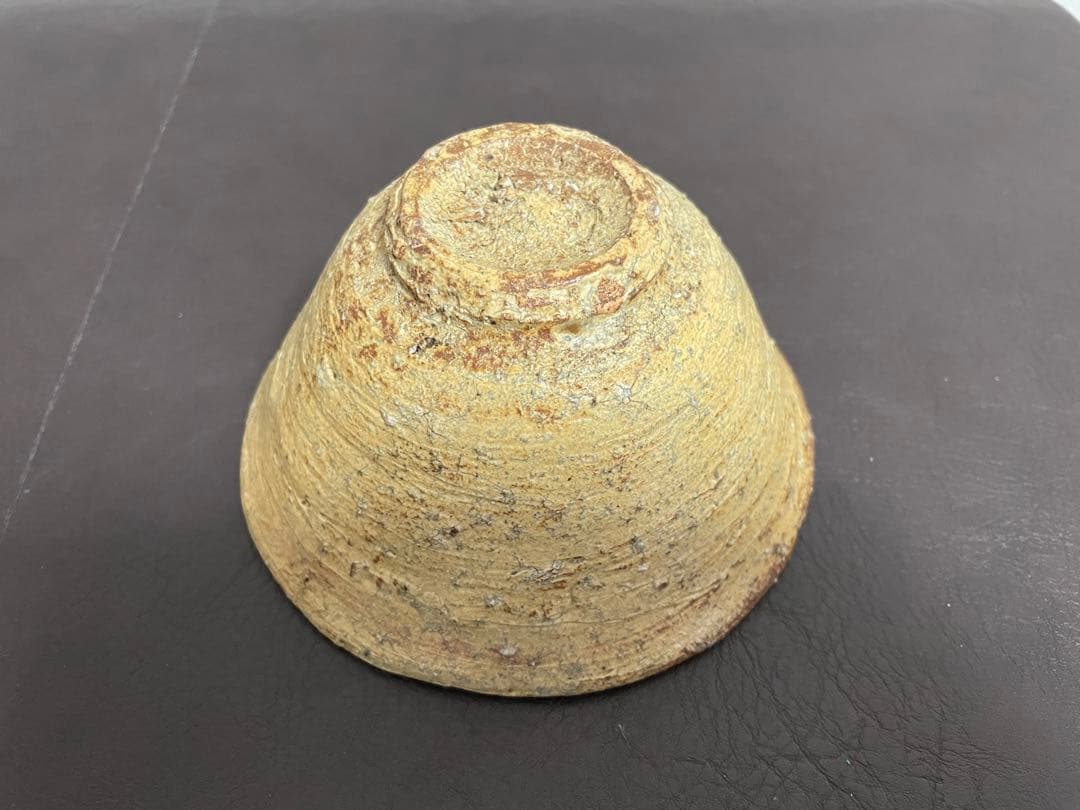 森田十雨　黄いらほ茶盌　共箱　共布　茶碗　茶道具