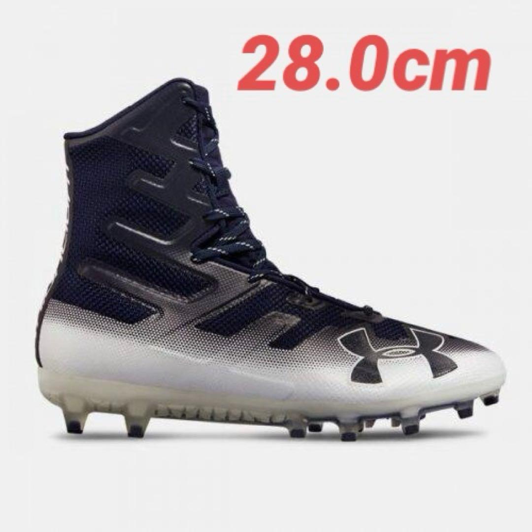 【28㎝】UA HIGHLIGHT MC 2018 アメフト スパイク ネイビー