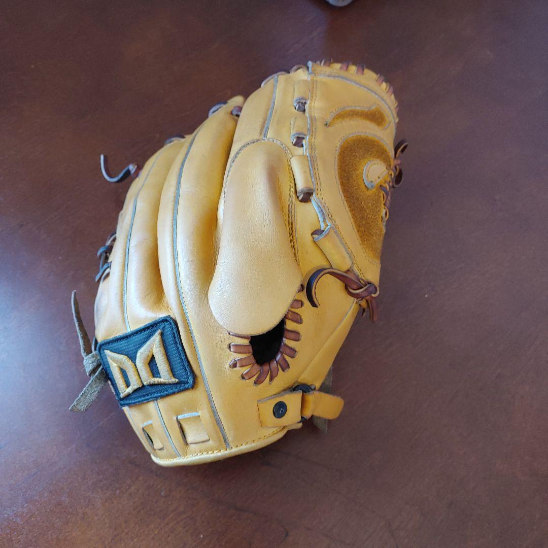 ダビド　プロ　軟式　投手用　大人　グローブ イエロー　ライナーバック