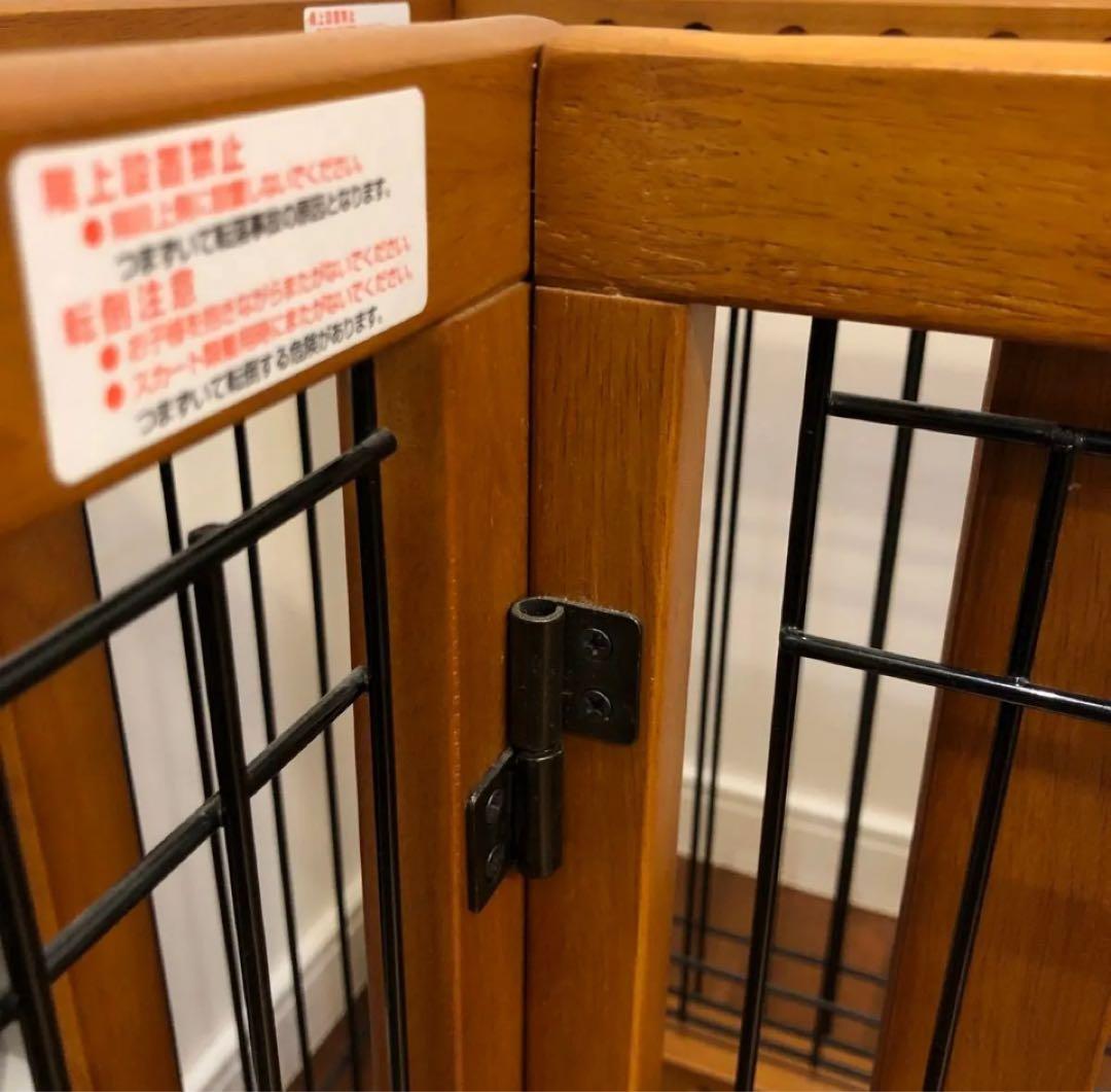 Richell ペット用木製おくだけゲート レギュラー/ワイド　2台セット