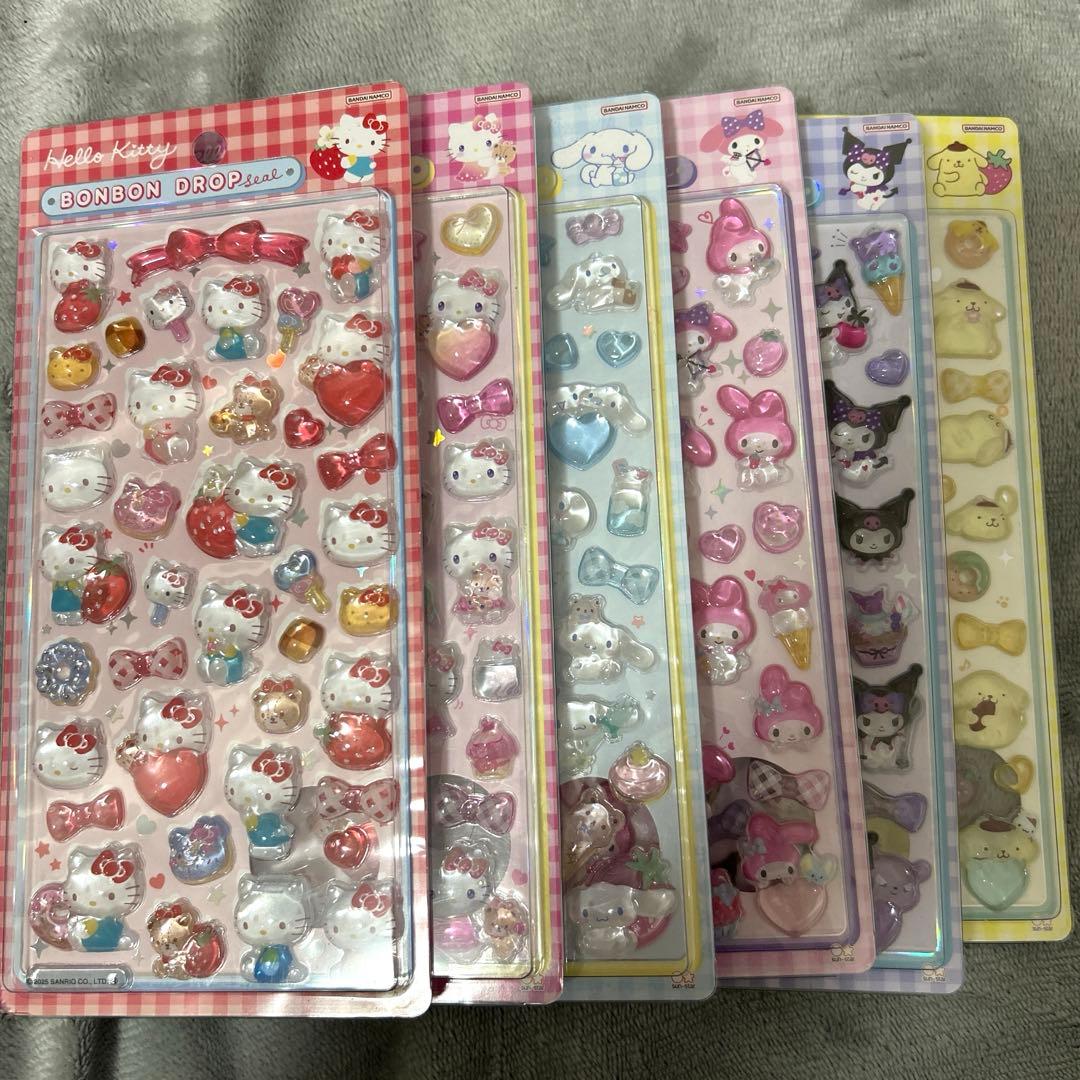 【正規品】サンリオボンボンドロップシール第2弾　6種類セット