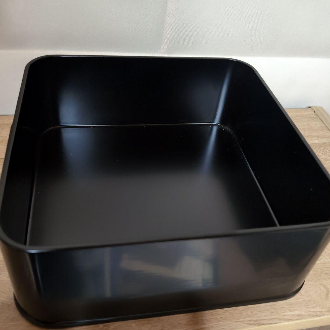 神折敷　黒塗　炭取　 茶道