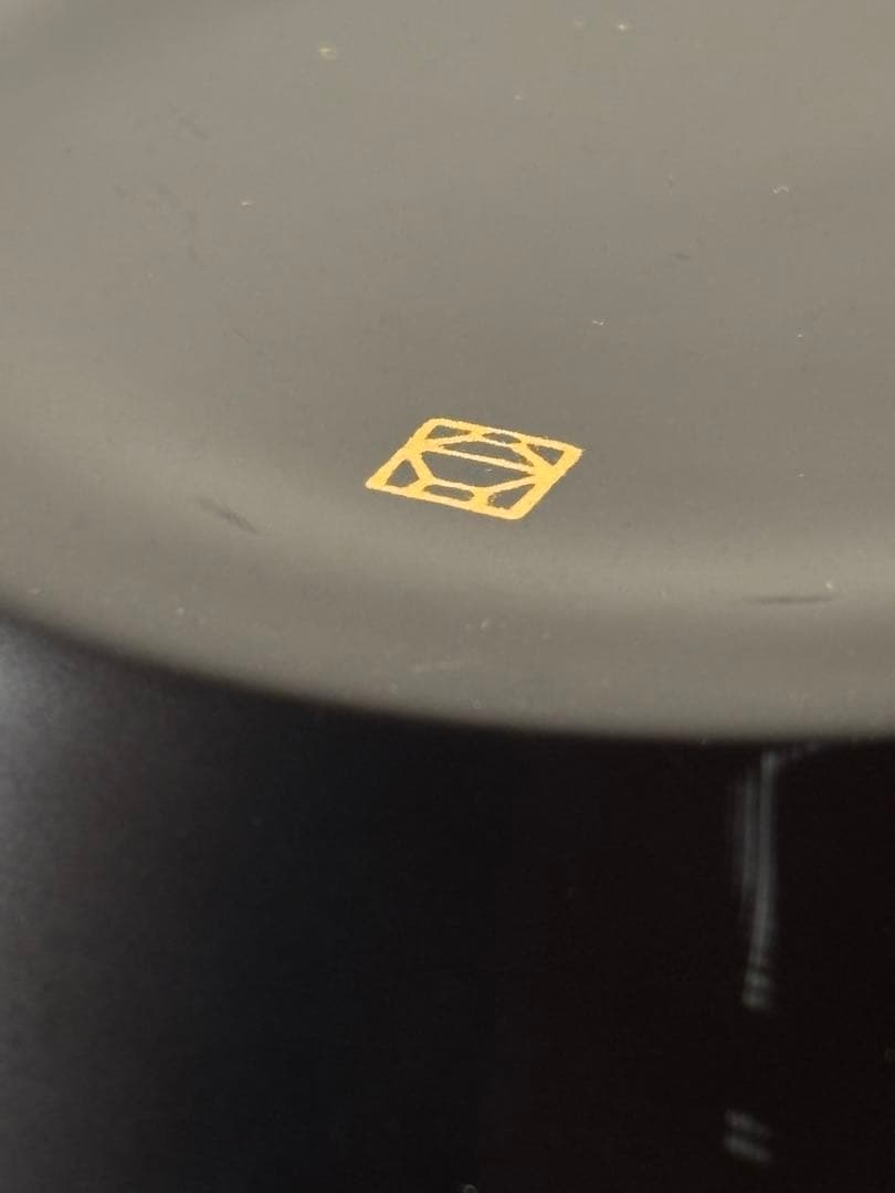 山田平安堂 漆器⭐︎黒と金のストライプ模様の大皿