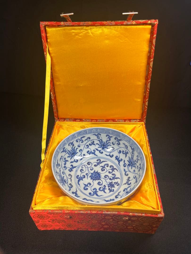 【大明宣徳年製】中国骨董品　アンテーク 大碗 どんぶり　在銘　瓷器