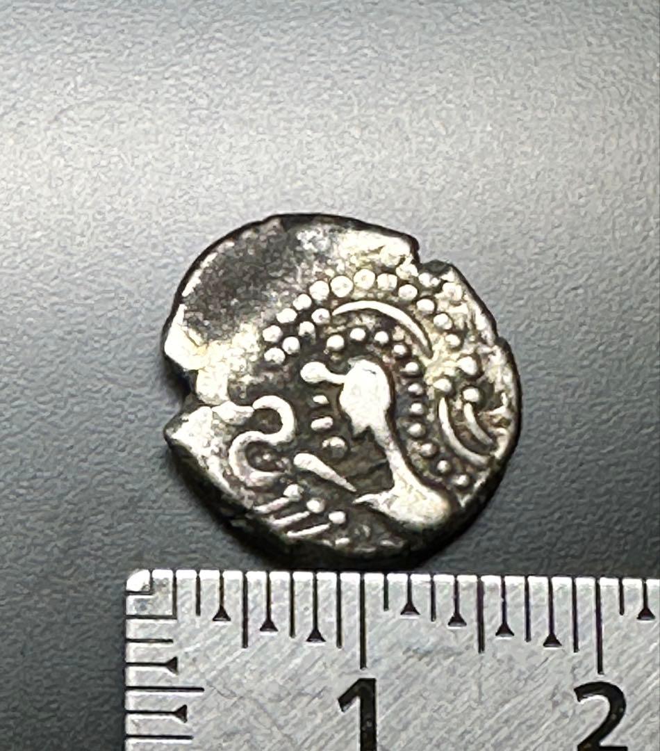 古代｜約1000〜1400年前 インド・ササン朝系 銀貨 ガダイヤ・パイサ