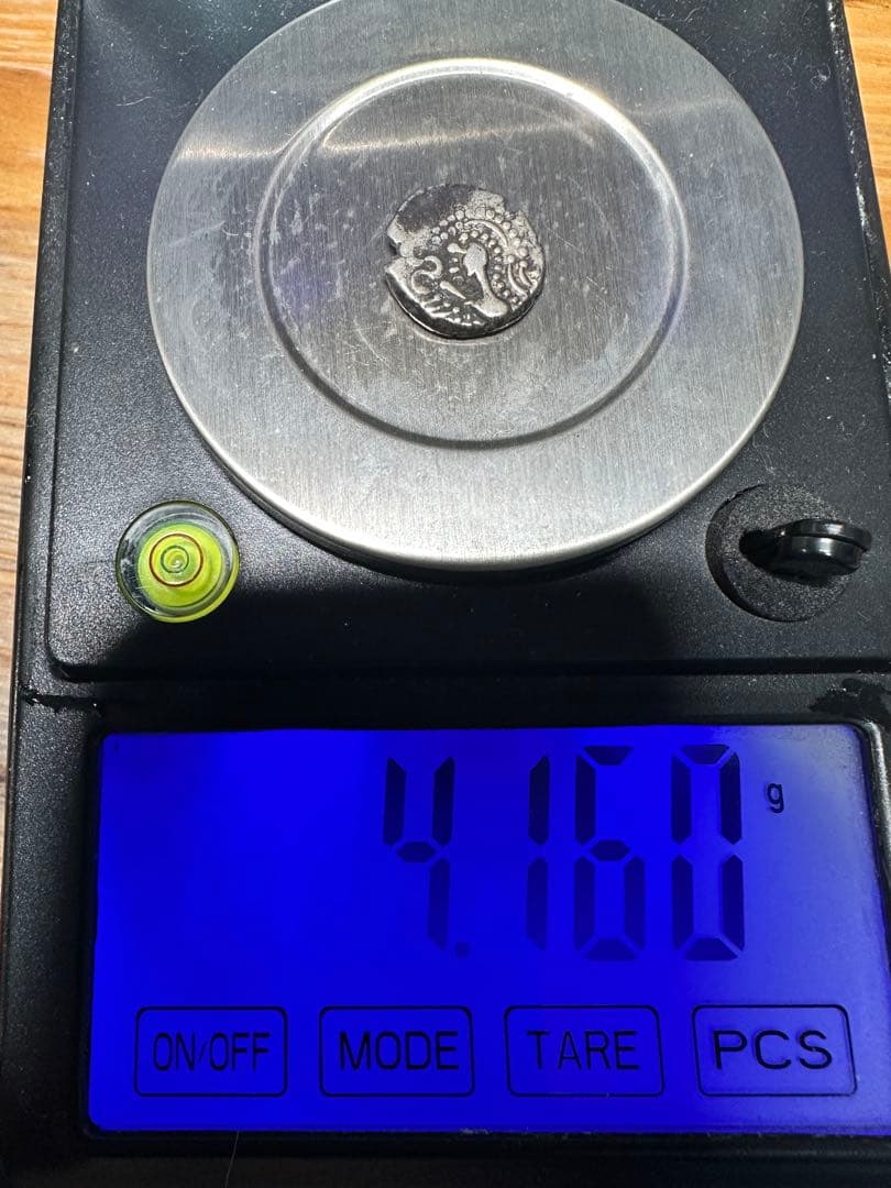 古代｜約1000〜1400年前 インド・ササン朝系 銀貨 ガダイヤ・パイサ