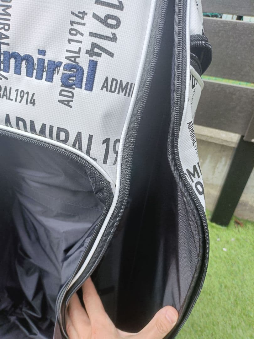 【美品】ADMRIAL 1914 キャディバッグ ホワイト・ブラック