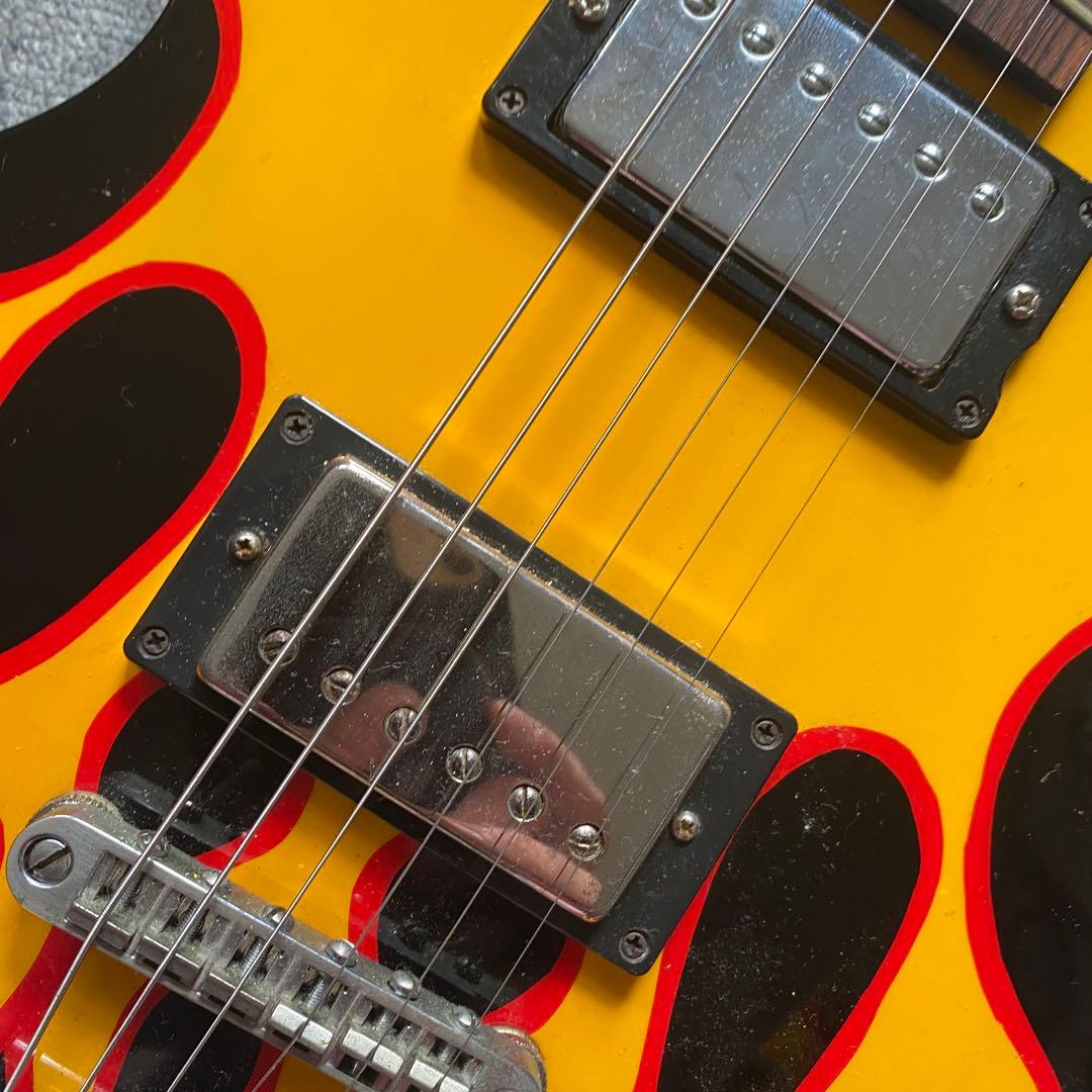 バーニー FERNANDESファイヤーパターンレスポール ヘルキャットロカビリー