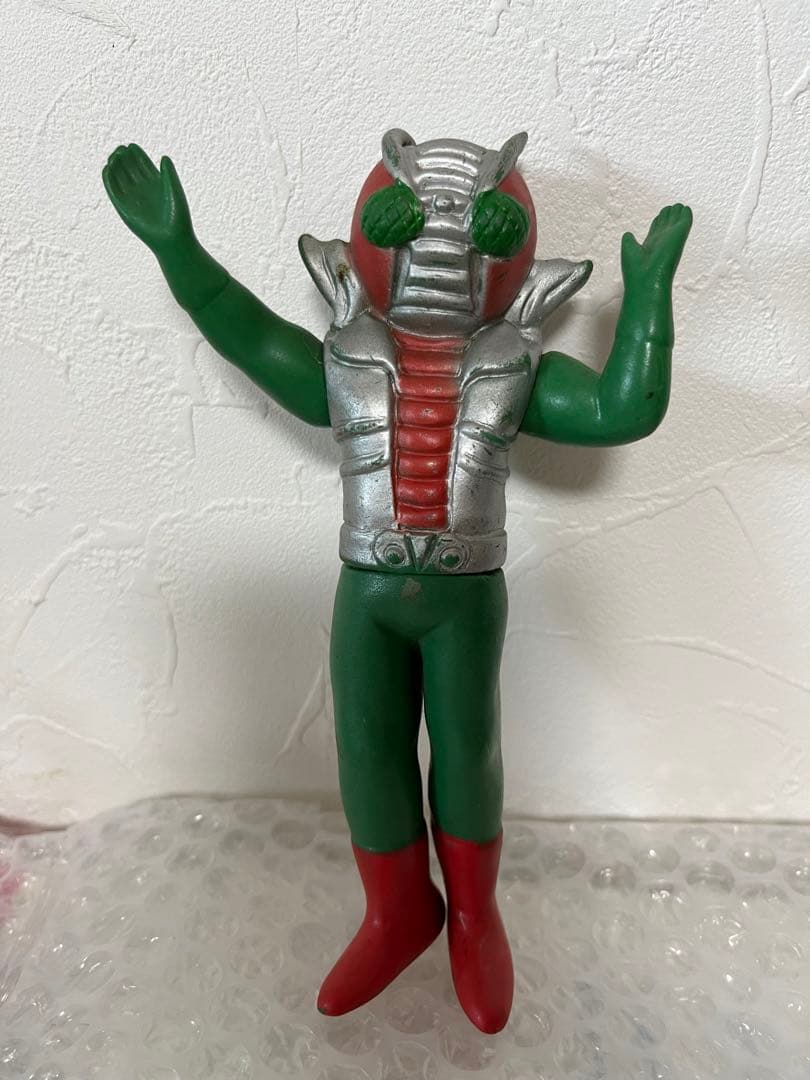 ⚠️当時物・激レア・人気　仮面ライダーV3 パチ　贋作　ミドルソフビ　阿波踊り